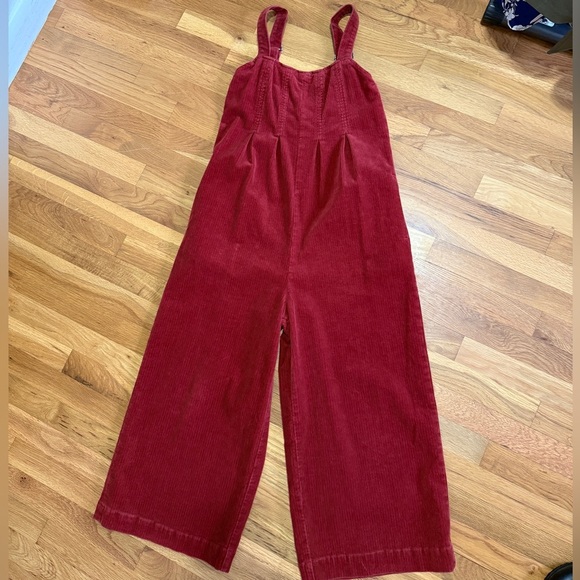 Volcom Women's Oh My Cord Wide Leg Crop Jumpsuit SIZE S (4/6) - Picture 2 of 9